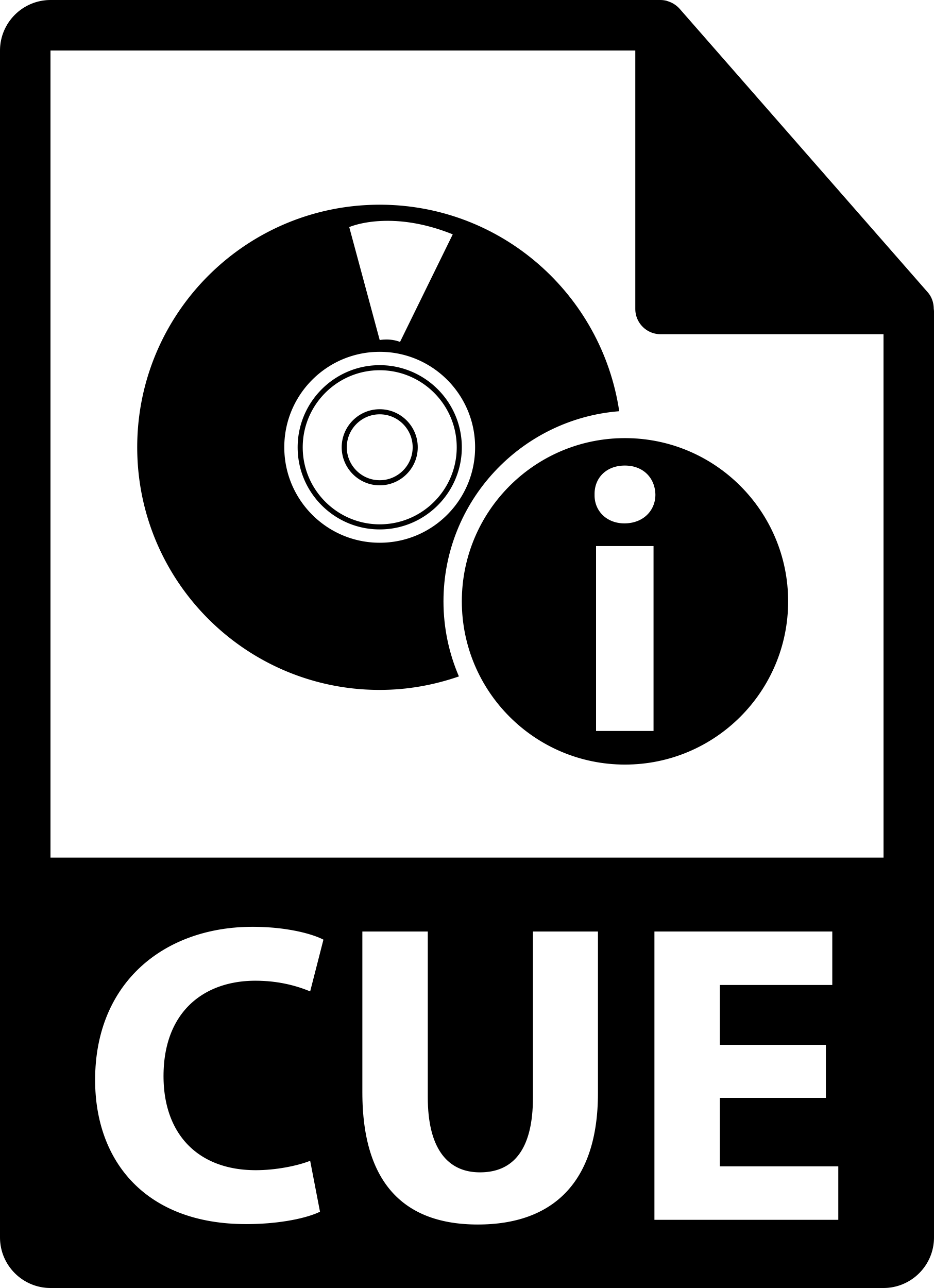 Cue File Format Symbol Laser Cut Svg File Free Vectors